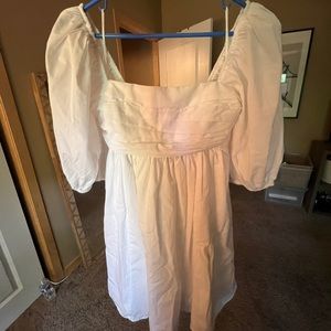 Abercrombie Emerson Poplin Puff Sleeve Dress